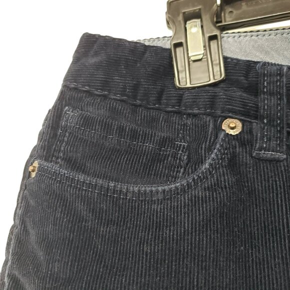 LL Bean Navy Blue Corduroy Pants Favorite Fit Womens 8 MT - Picture 2 of 12